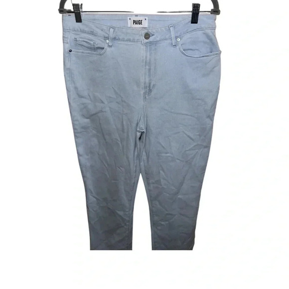 Paige Cindy Crop Light Wash Kokomo Live Hem Jeans Size 31 - Picture 5 of 12